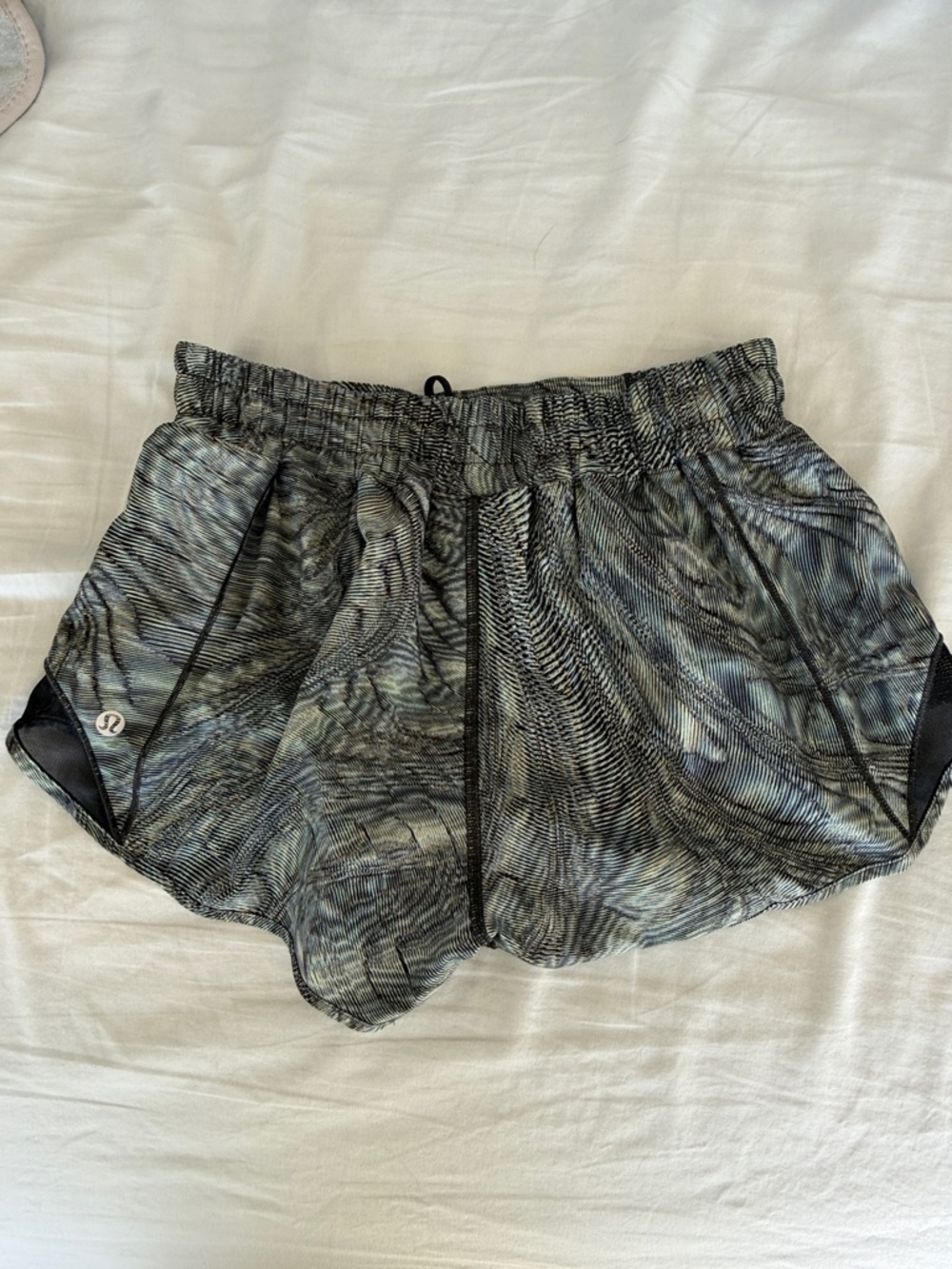 lululemon athletica Teal-Gray Textured Athletic Shorts